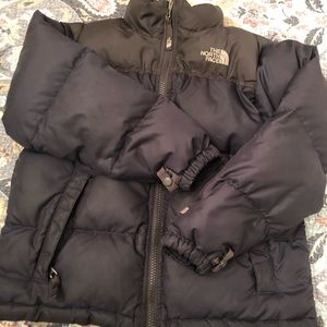 North Face Kid’s 600 Fill Down Jacket; Navy/Black